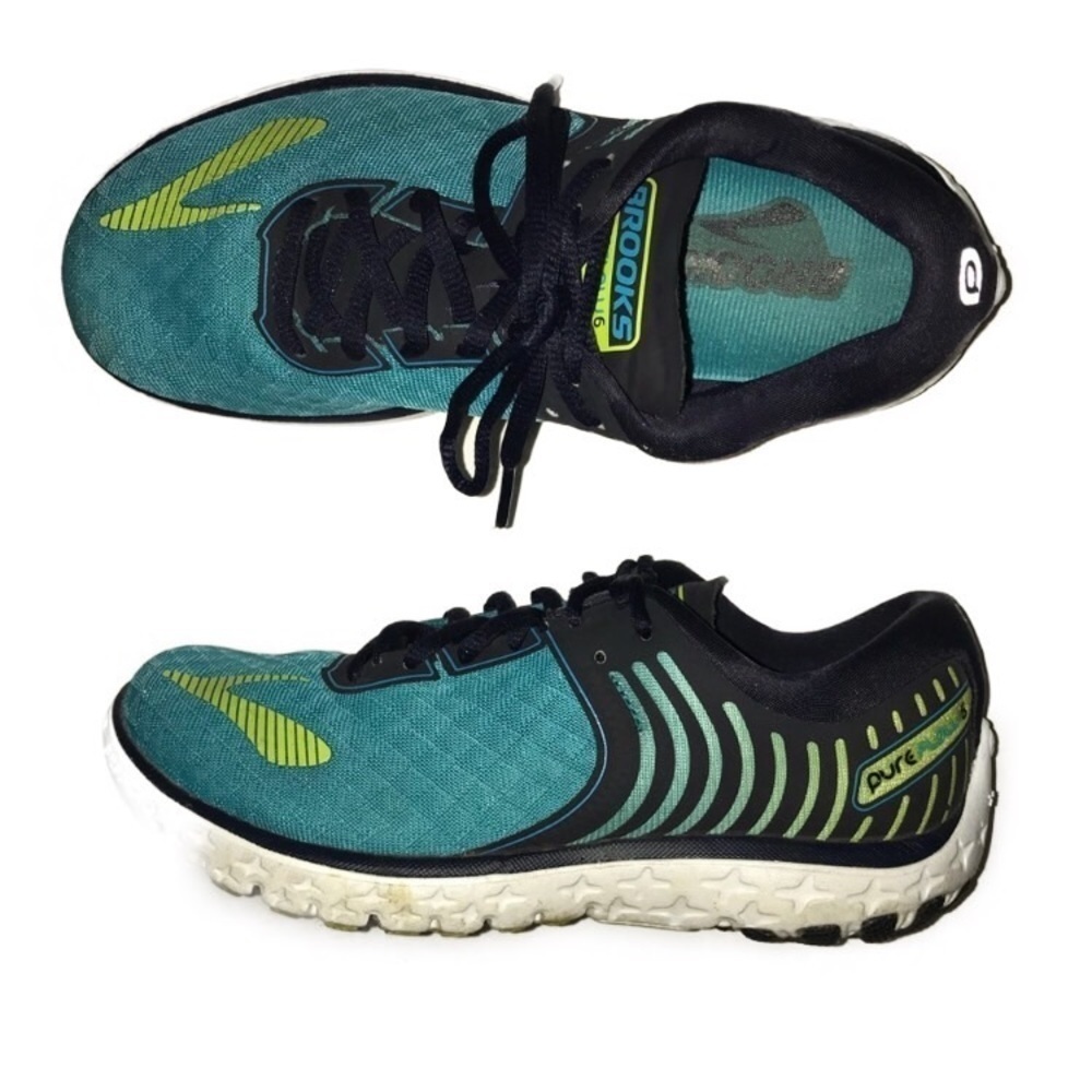 Brooks Pure Flow 6 Blue Tennis Sneakers Shoes 6.5 - Picture 1 of 8
